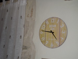 the clock
